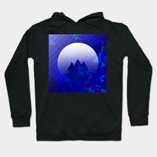 Three Cobalt Peaks - Maps &amp; Apps Series Hoodie